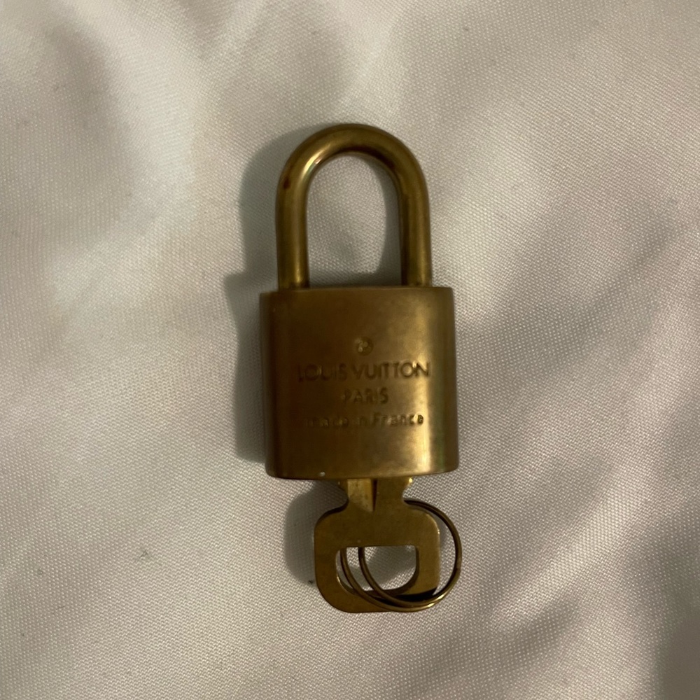 Vintage Louis Vuitton lock and key